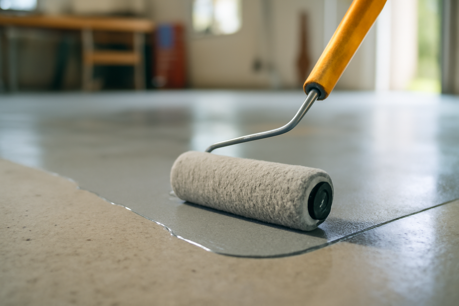 Heavy-duty workshop floor coating