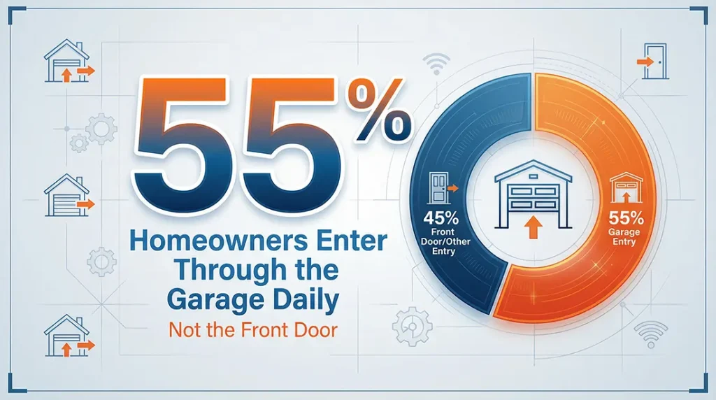55% of Americans Use the Garage as Their Main Entry Point Every Day