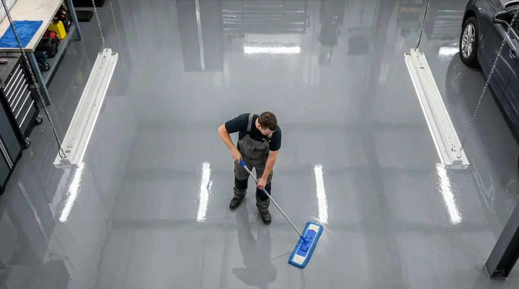 Garage Floor Cleaning