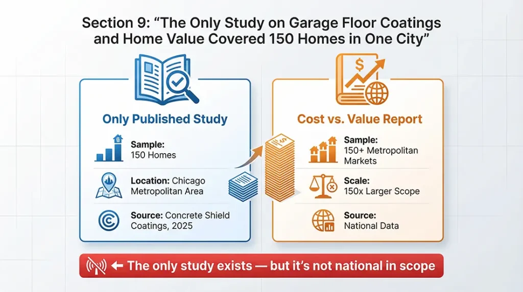 The Only Study on Garage Floor Coatings and Home Value Covered 150 Homes in One City